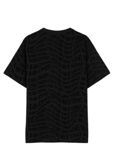 T-shirt vellutata Liquify Logomania VERSACE JEANS COUTURE | T-shirt | 79GAH6R0 JS511899